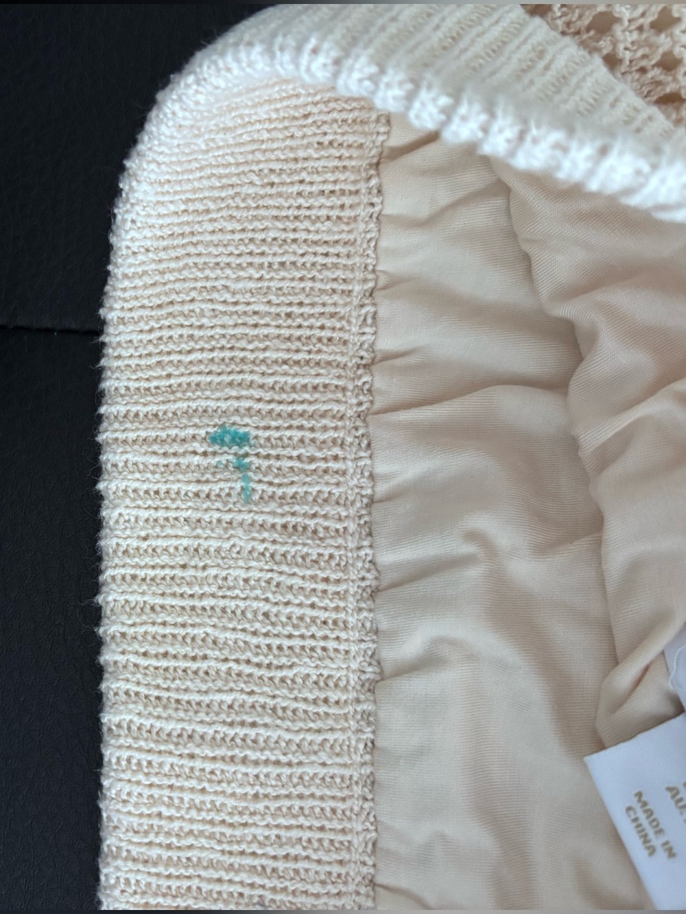 House of Harlow 1960 Beige Crochet A-Line Skirt - Picture 13 of 13